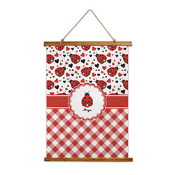 Ladybugs & Gingham Wall Hanging Tapestry (Personalized)