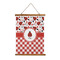 Ladybugs & Gingham Wall Hanging Tapestry (Personalized)