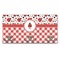 Ladybugs & Gingham Wall Mounted Coat Rack (Personalized)