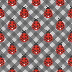 Ladybugs & Gingham Wallpaper & Surface Covering