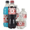 Ladybugs & Gingham Water Bottle Label - Multiple Bottle Sizes