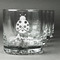 Ladybugs & Gingham Whiskey Glasses Set of 4 - Engraved Front