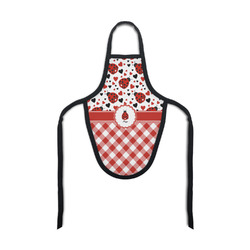 Ladybugs & Gingham Bottle Apron (Personalized)