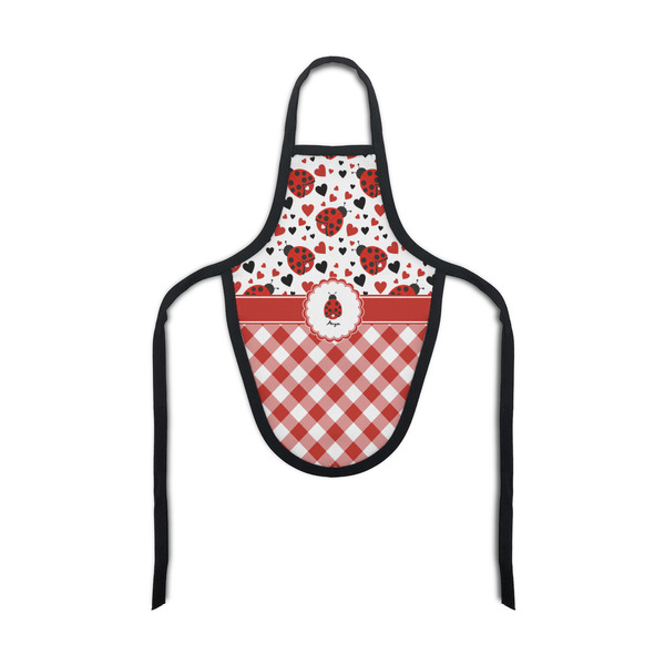 Custom Ladybugs & Gingham Bottle Apron (Personalized)