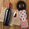 Ladybugs & Gingham Wine Tote Bag - FLATLAY