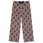 Ladybugs & Gingham Womens Pajama Pants - M