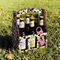 Ladybugs & Gingham Wood Beer Bottle Caddy - Lifestyle