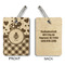 Ladybugs & Gingham Wood Luggage Tags - Rectangle - Approval