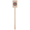 Ladybugs & Gingham Wooden 6.25" Stir Stick - Rectangular - Single Stick
