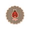 Ladybugs & Gingham Wooden Sticker - Main