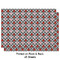 Ladybugs & Gingham Wrapping Paper Sheet - Double Sided - Front