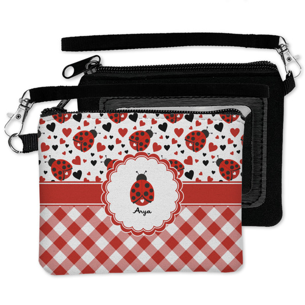 Ladybugs & Gingham Wristlet ID Cases - MAIN