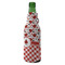Ladybugs & Gingham Zipper Bottle Cooler - ANGLE (bottle)