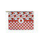 Ladybugs & Gingham Zipper Pouch Small (Front)