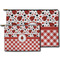 Ladybugs & Gingham Zippered Pouches - Size Comparison