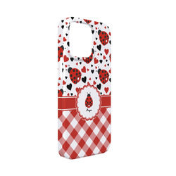 Ladybugs & Gingham iPhone Case - Plastic - iPhone 13 Mini (Personalized)