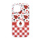 Ladybugs & Gingham iPhone 13 Mini Tough Case - Back