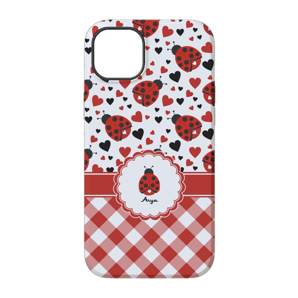 Ladybugs & Gingham iPhone 14 Pro Tough Case - Back