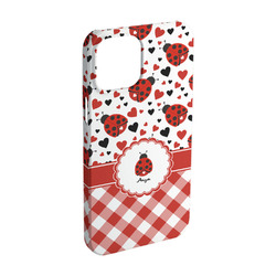 Ladybugs & Gingham iPhone Case - Plastic - iPhone 15 (Personalized)