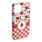 Ladybugs & Gingham iPhone 15 Plus Case - Angle