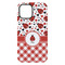 Ladybugs & Gingham iPhone 15 Plus Tough Case - Back