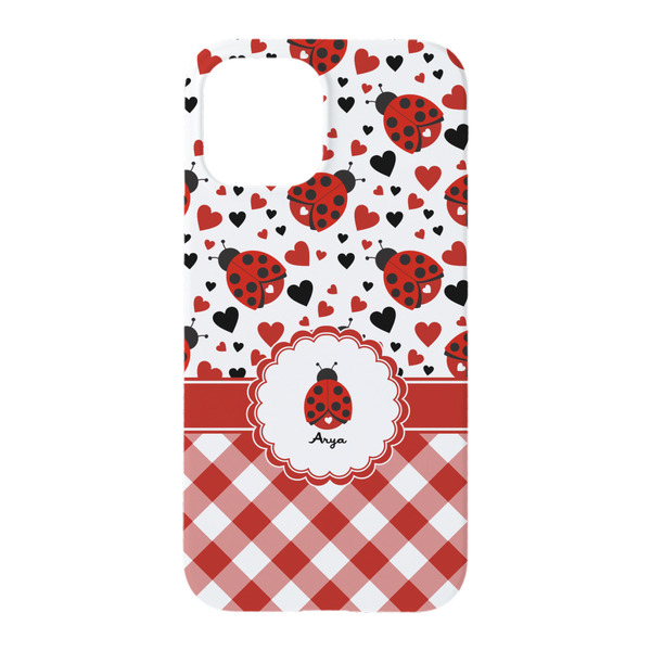 Ladybugs & Gingham iPhone 15 Pro Case - Back
