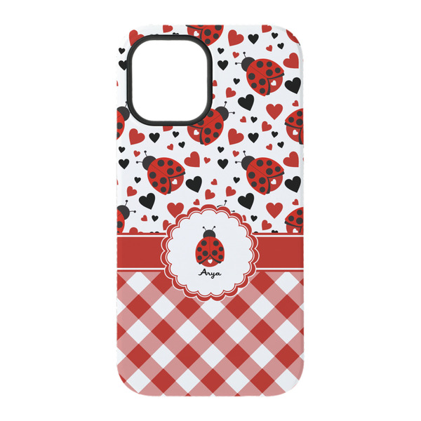 Ladybugs & Gingham iPhone 15 Tough Case - Back
