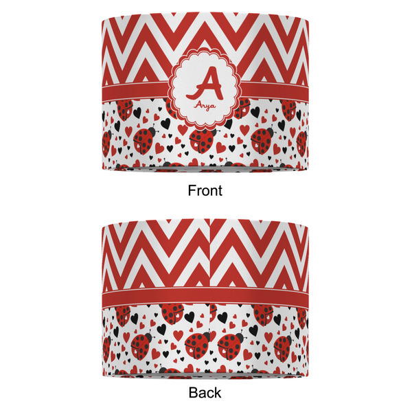 Ladybugs & Chevron 12" Drum Lampshade - APPROVAL (Fabric)
