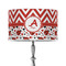 Ladybugs & Chevron 12" Drum Lampshade - ON STAND (Poly Film)
