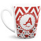 Ladybugs & Chevron 12 Oz Latte Mug - Front Full