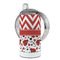Ladybugs & Chevron 12 oz Stainless Steel Sippy Cups - FULL (back angle)
