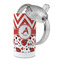 Ladybugs & Chevron 12 oz Stainless Steel Sippy Cups - Top Off