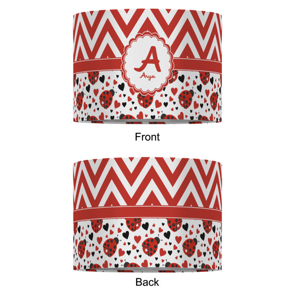 Ladybugs & Chevron 16" Drum Lampshade - APPROVAL (Fabric)