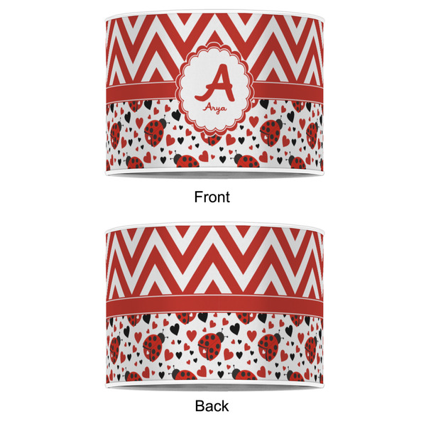 Ladybugs & Chevron 16" Drum Lampshade - APPROVAL (Poly Film)