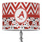 Ladybugs & Chevron 16" Drum Lampshade - ON STAND (Poly Film)