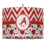 Ladybugs & Chevron Drum Pendant Lamp (Personalized)