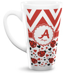 Ladybugs & Chevron Latte Mug (Personalized)