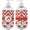 Ladybugs & Chevron 16 oz Plastic Liquid Dispenser- Approval- White