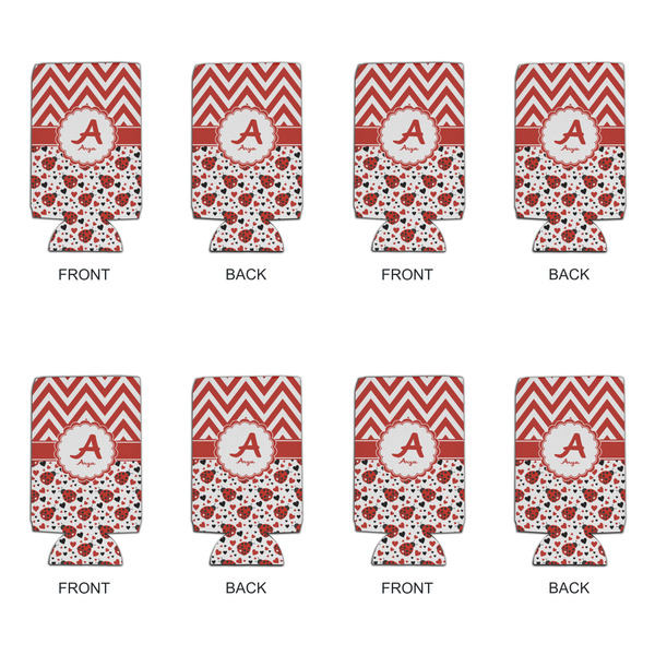 Ladybugs & Chevron 16oz Can Sleeve - Set of 4 - APPROVAL