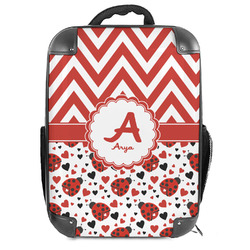 Ladybugs & Chevron Hard Shell Backpack (Personalized)