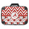 Ladybugs & Chevron 18" Laptop Briefcase - FRONT