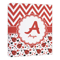 Ladybugs & Chevron Canvas Print - 20x24 (Personalized)