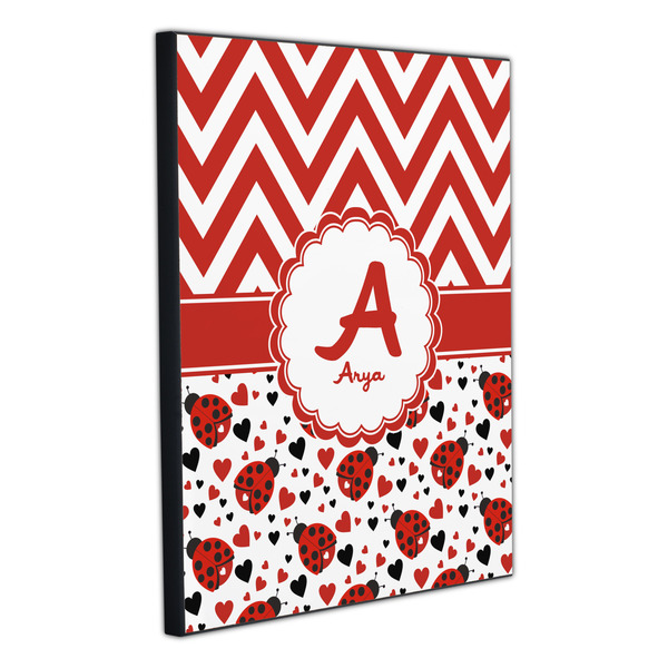 Ladybugs & Chevron 20x24 Wood Print - Angle View