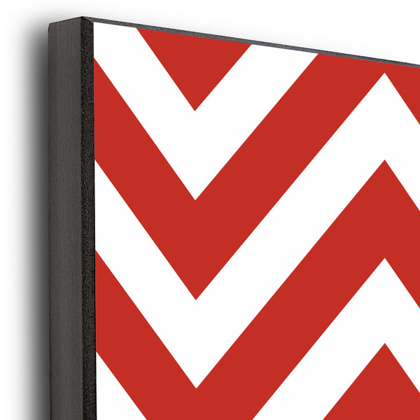 Ladybugs & Chevron 20x24 Wood Print - Closeup