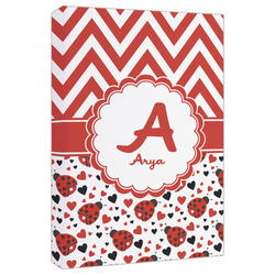 Ladybugs & Chevron Canvas Print - 20x30 (Personalized)