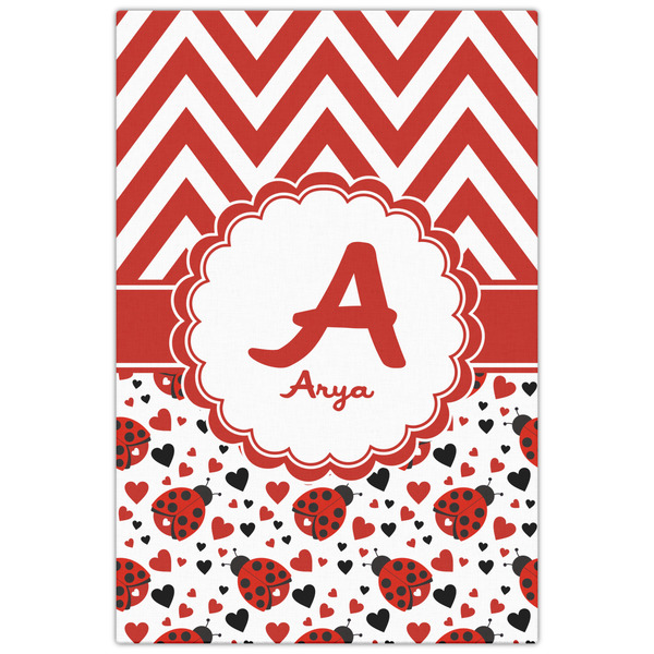 Ladybugs & Chevron 20x30 - Canvas Print - Front View
