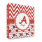 Ladybugs & Chevron 3 Ring Binder - Full Wrap - 2" (Personalized)