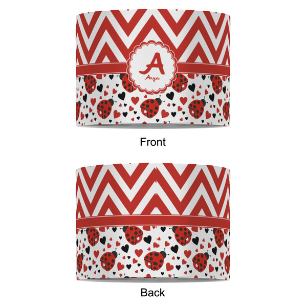Ladybugs & Chevron 8" Drum Lampshade - APPROVAL (Fabric)