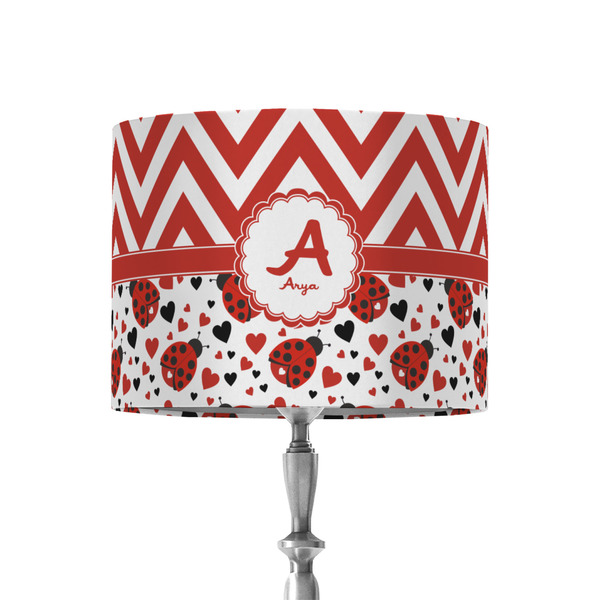 Custom Ladybugs & Chevron 8" Drum Lamp Shade - Fabric (Personalized)