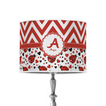 Ladybugs & Chevron 8" Drum Lamp Shade - Poly-film (Personalized)
